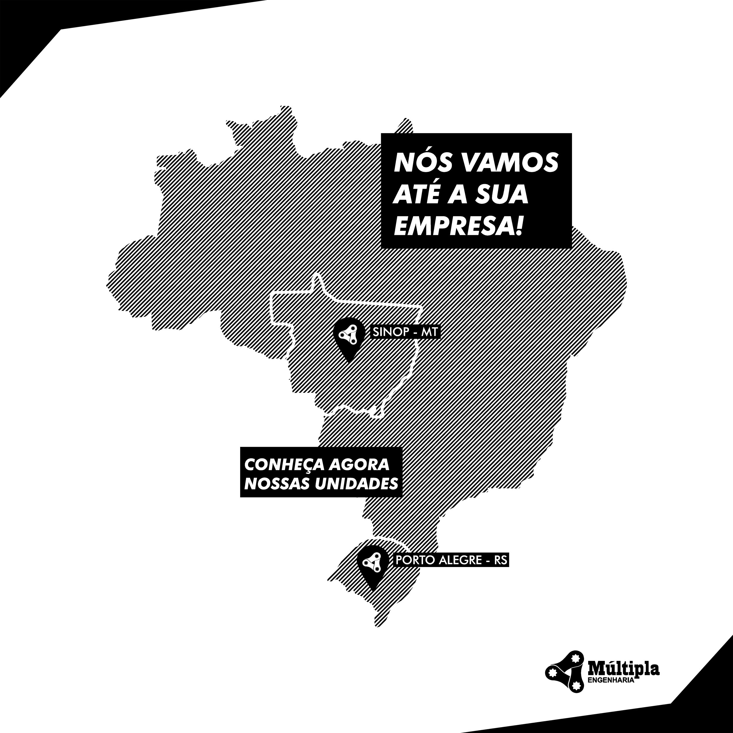 Regiões onde a Múltipa Engenharia Atende